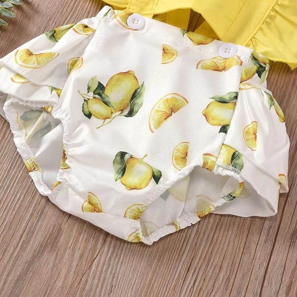 Baby Girl Clothes Cotton 3Pc Set Short Sleeved Dresses