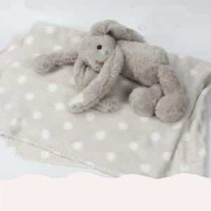 Warm Hug Plush toy & blanket set (Grey-Rabbit)