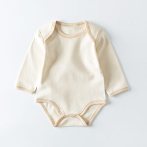 White Long Sleeve Unisex Baby Rompers