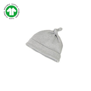 Organic Cotton Knotted hat (Grey)